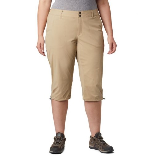 Pantaloni Columbia Saturday Trail II Knee Dama Kaki | Plus Size QO1Q8ZS70